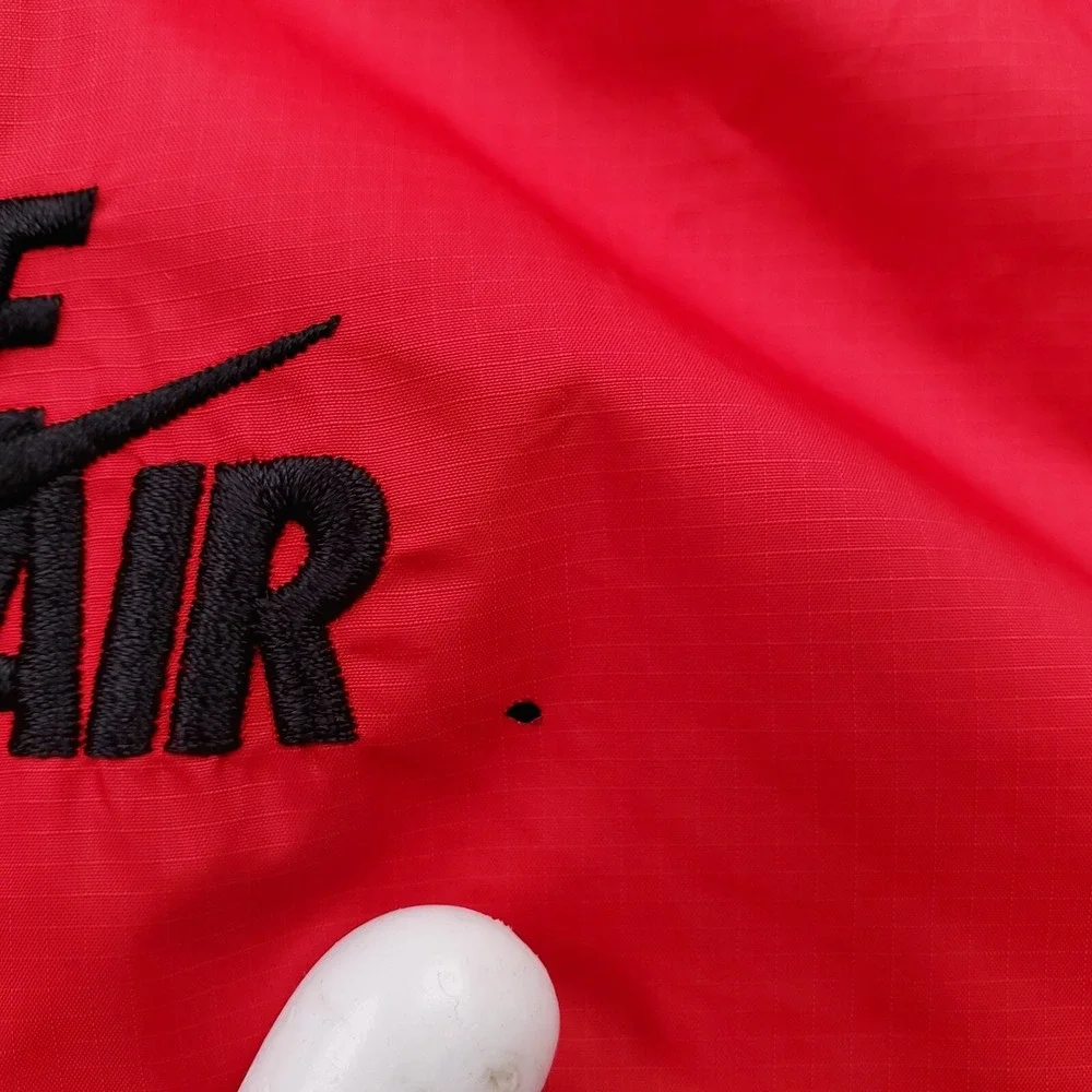 Vintage Nike Air Windrunner Hoodie Men XXL Black Red BRED Galaxy Jacket Full Zip